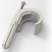 Spijkerclip Flexbuisbevestiging JMV Spijkerbare plugclip, voor flexbuis in beton, 16-19/20mm, grijs 300610